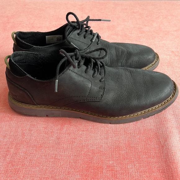 Toms Shoes | Toms Black Leather Mens Oxford Navi Dress Shoes Sz. 10 | Color: Black/Brown | Size: 10 | Aml622's Closet
